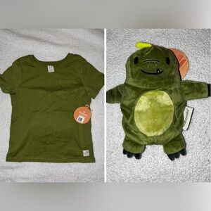 NWT Cubcoat T Shirt Transforming Dinosaur Plush Top Size 6/7
